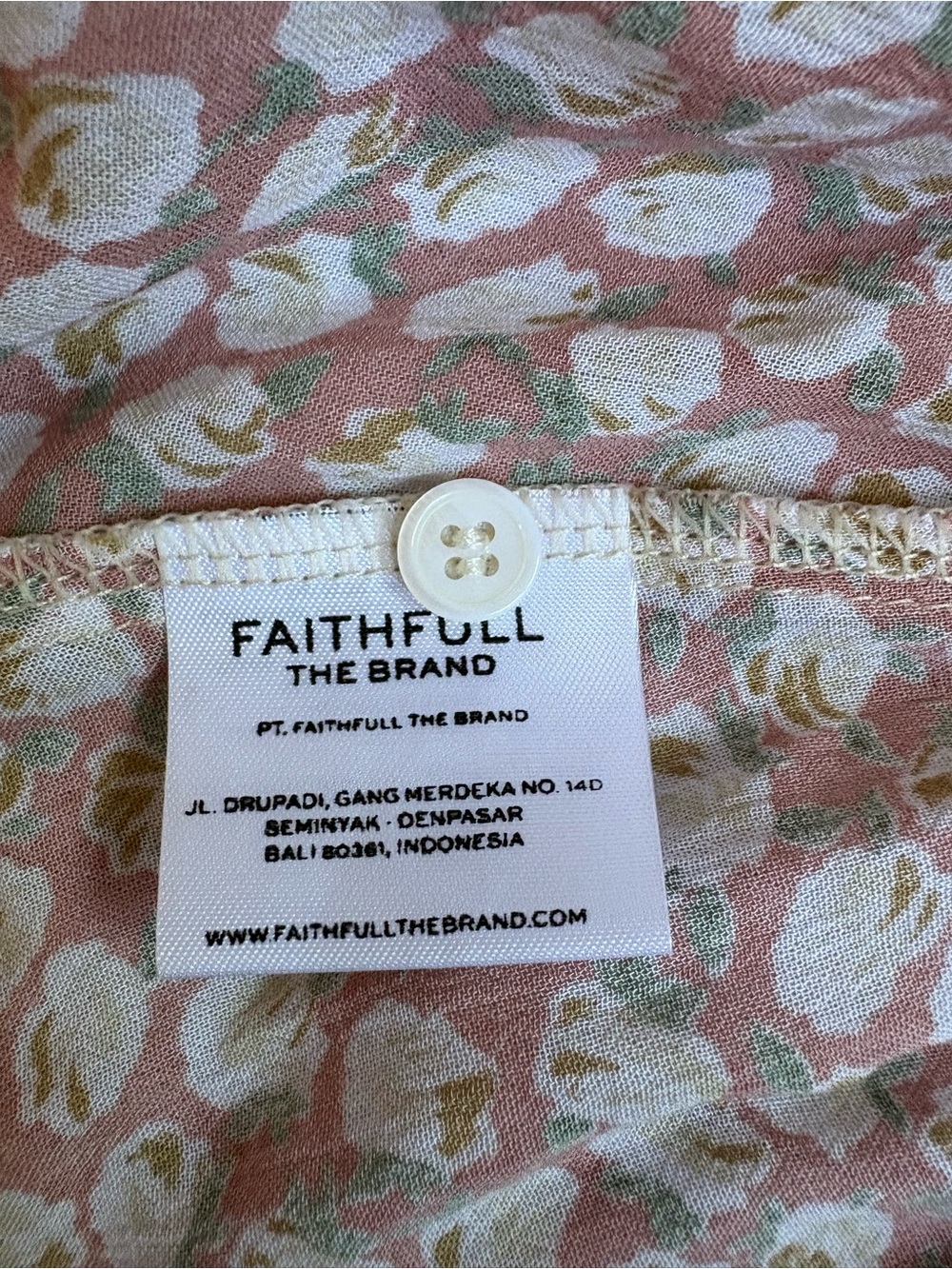 Faithfull the Brand Pink Floral Tie Mini Dress - Picture 4 of 11